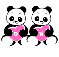 On love-panda logo