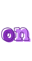 On sensual logo