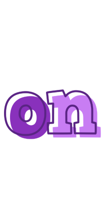 On sensual logo