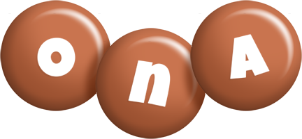 Ona candy-brown logo