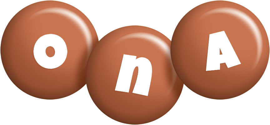 Ona candy-brown logo