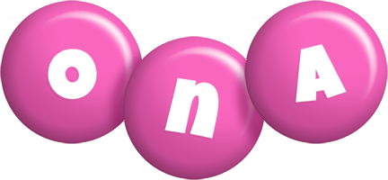 Ona candy-pink logo