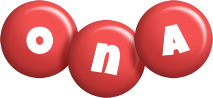Ona candy-red logo