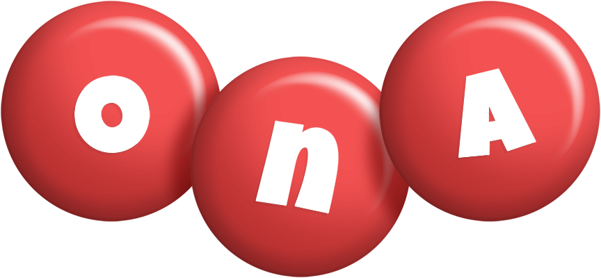Ona candy-red logo