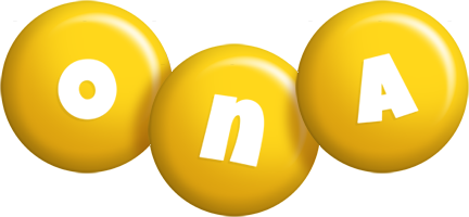 Ona candy-yellow logo