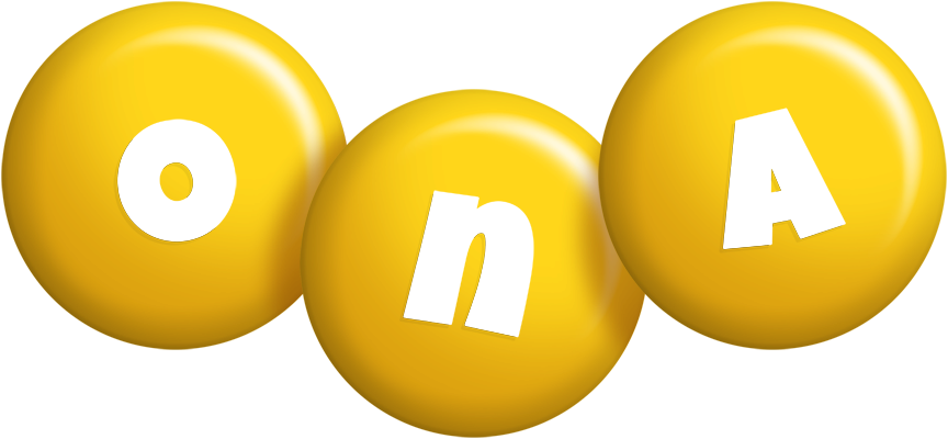 Ona candy-yellow logo