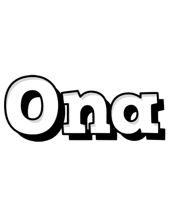 Ona snowing logo