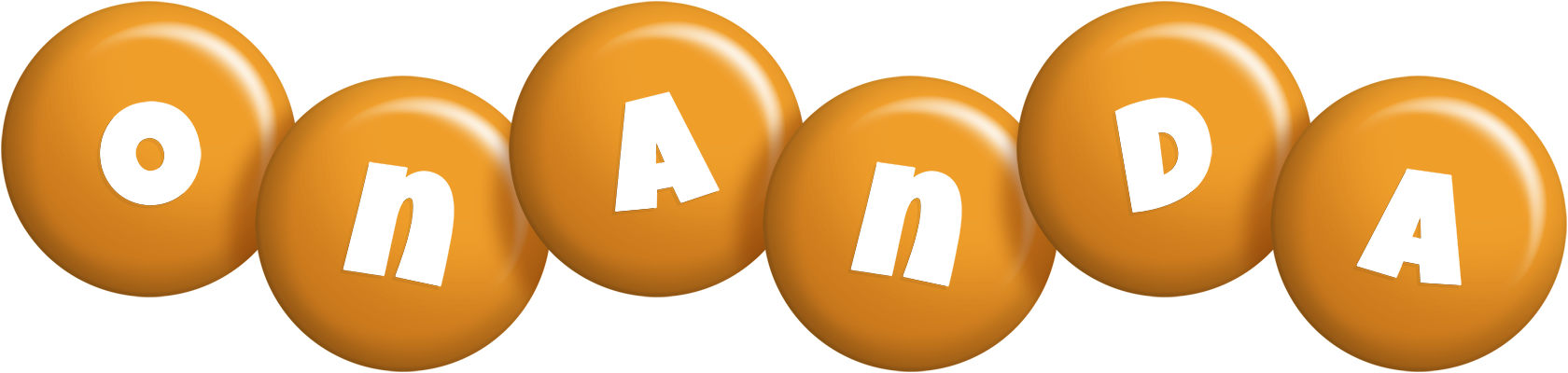 Onanda candy-orange logo