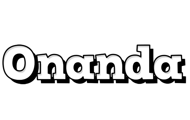 Onanda snowing logo
