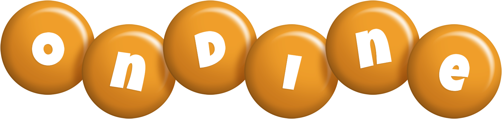 Ondine candy-orange logo