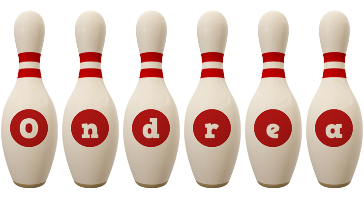Ondrea bowling-pin logo