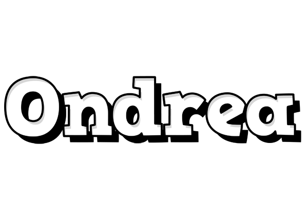 Ondrea snowing logo