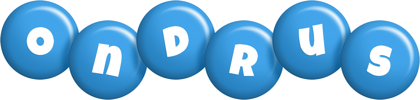 Ondrus candy-blue logo