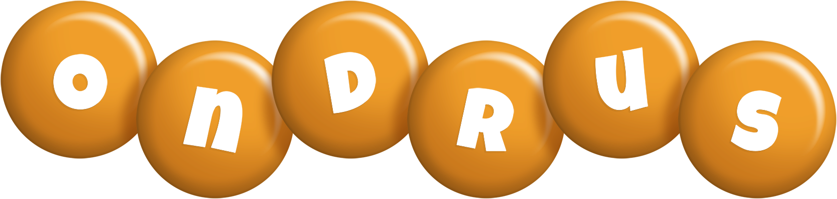 Ondrus candy-orange logo