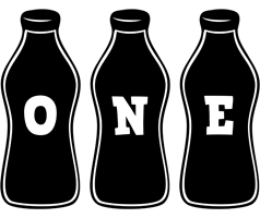 One bottle logo