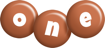 One candy-brown logo