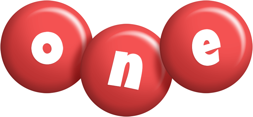 One candy-red logo