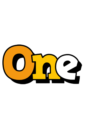 One cartoon logo