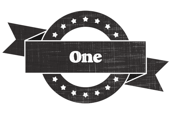 One grunge logo