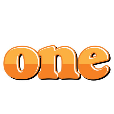 One orange logo