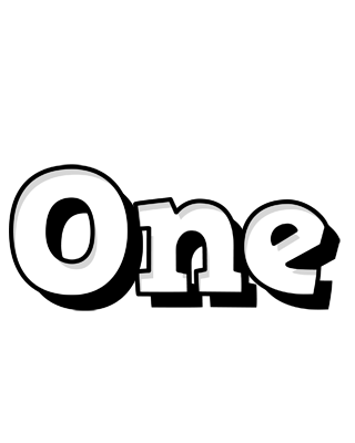 One snowing logo