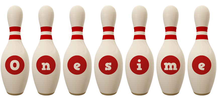 Onesime bowling-pin logo