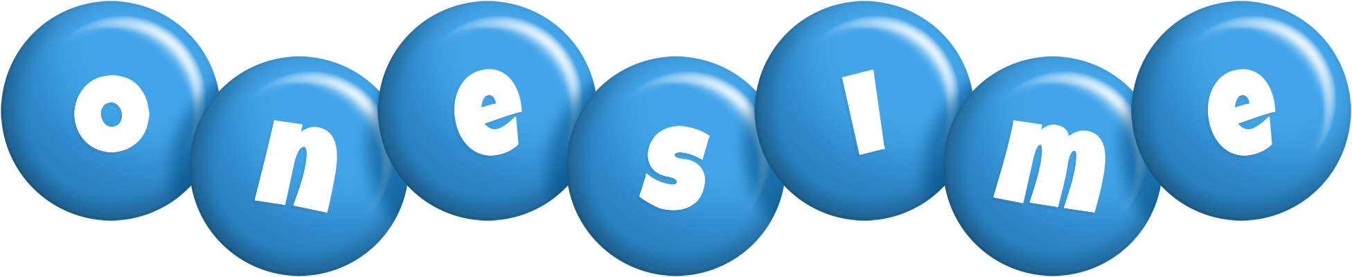 Onesime candy-blue logo