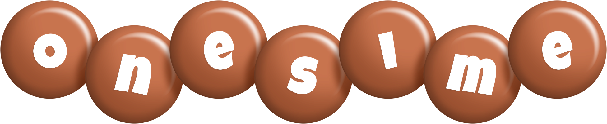 Onesime candy-brown logo