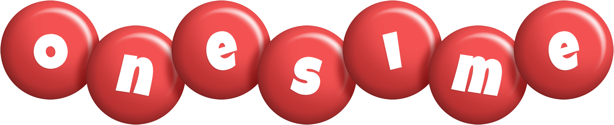 Onesime candy-red logo
