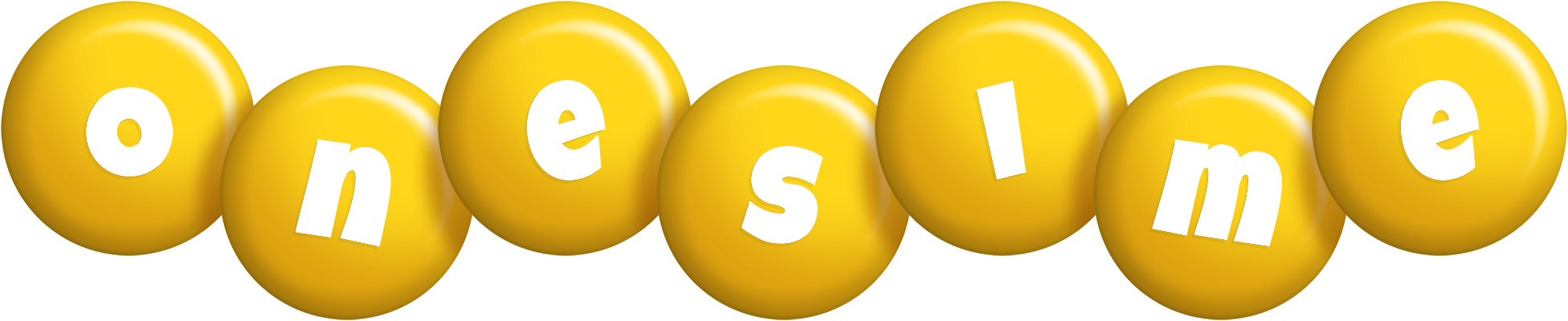 Onesime candy-yellow logo