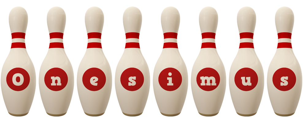 Onesimus bowling-pin logo