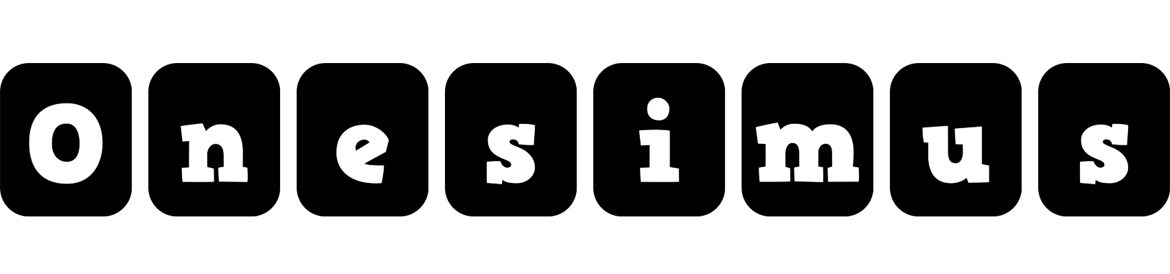 Onesimus box logo