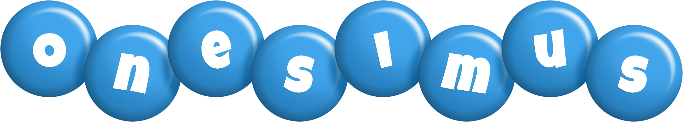 Onesimus candy-blue logo