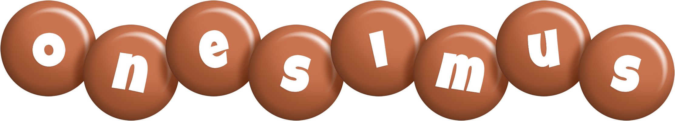 Onesimus candy-brown logo