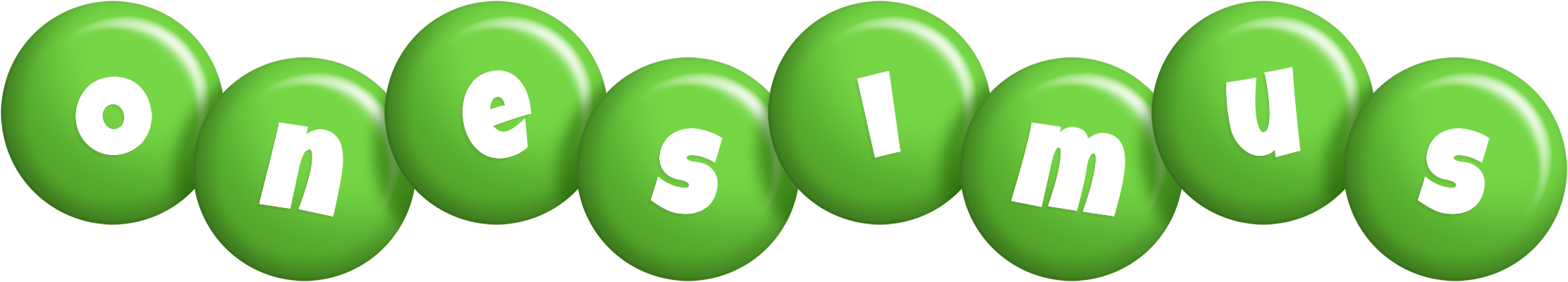 Onesimus candy-green logo