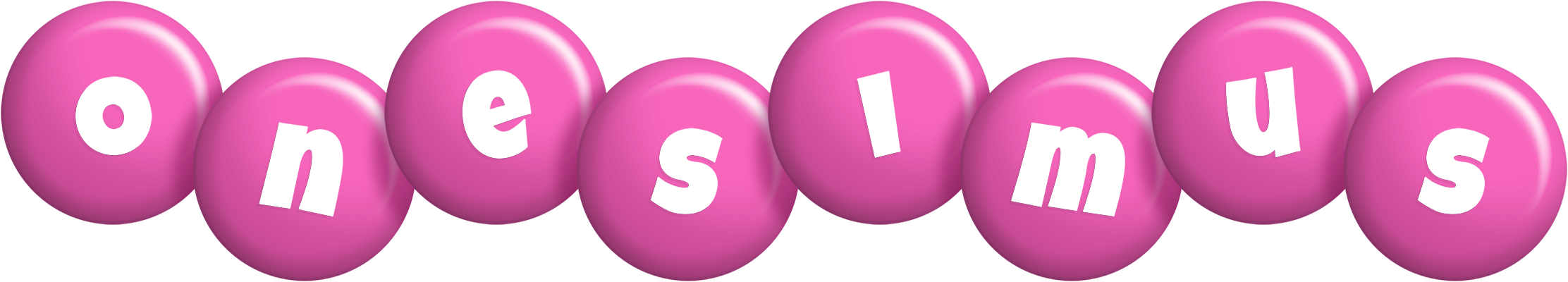 Onesimus candy-pink logo