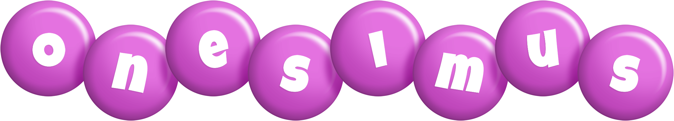 Onesimus candy-purple logo