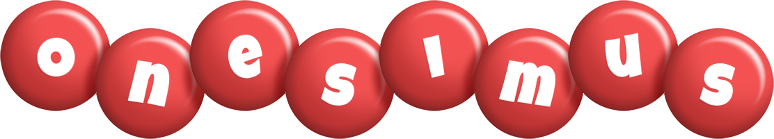 Onesimus candy-red logo