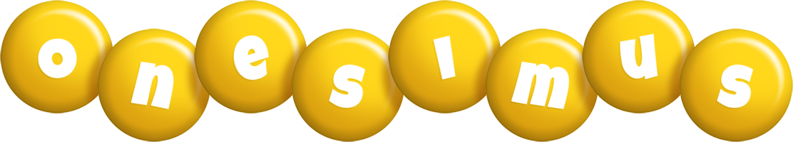 Onesimus candy-yellow logo