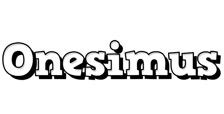 Onesimus snowing logo
