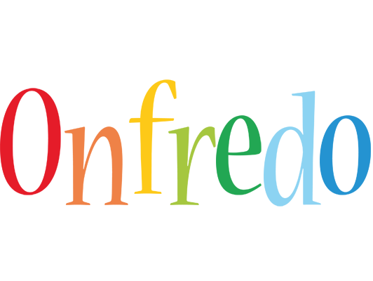 Onfredo birthday logo