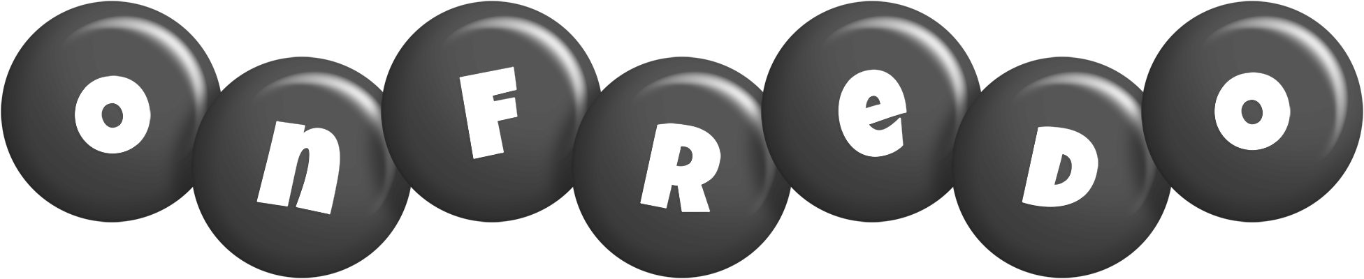 Onfredo candy-black logo