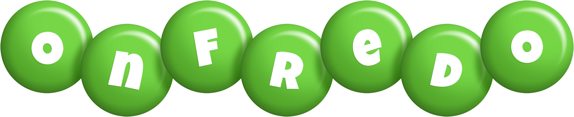 Onfredo candy-green logo