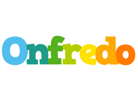 Onfredo rainbows logo