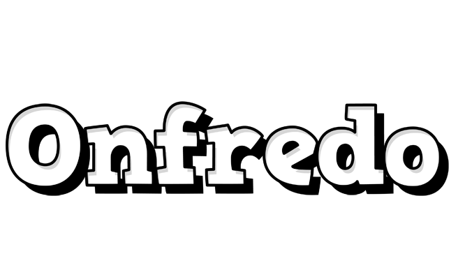 Onfredo snowing logo