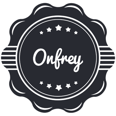 Onfrey badge logo
