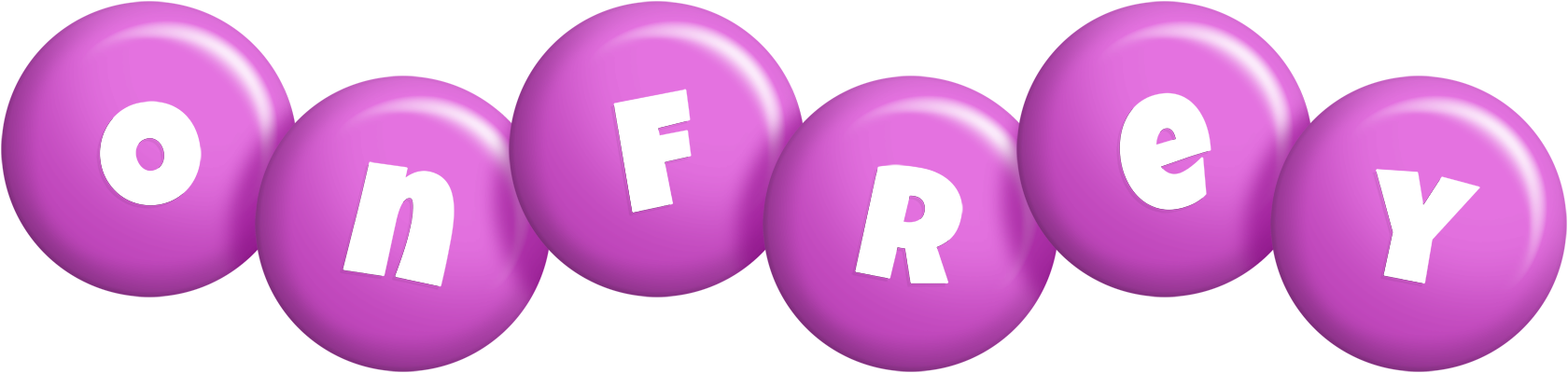 Onfrey candy-purple logo