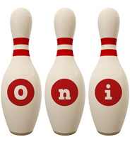 Oni bowling-pin logo