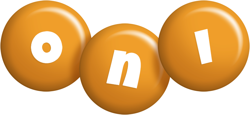 Oni candy-orange logo