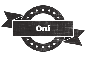 Oni grunge logo